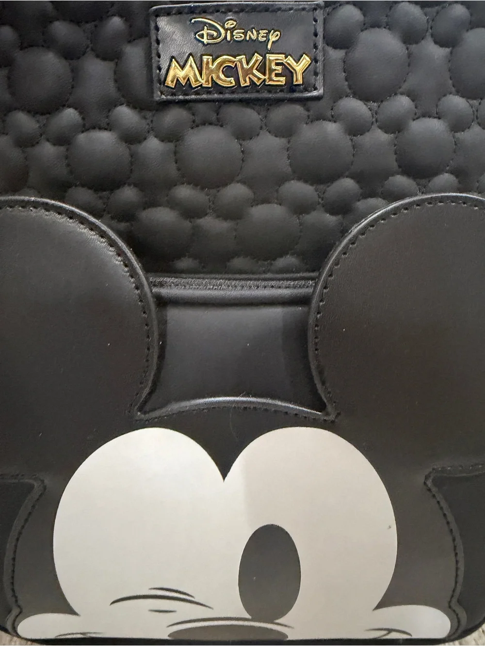 Disney Black Mini Backpack with Mickey Ear Accents